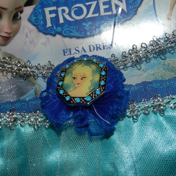 🆕Disney Frozen Elsa ❄️Snowflake Gown ❄️Dress Size: 3+Up 4-6X💥 NEW in Pac… - Picture 9 of 15